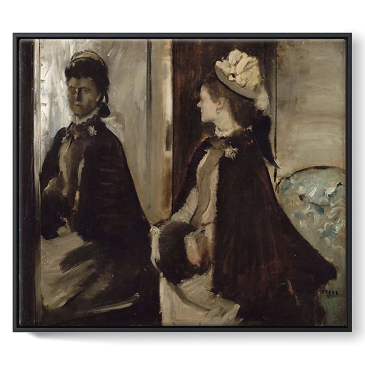 Mrs Jeantaud With A Mirror Framed Canvas Boutiques De Mus Es