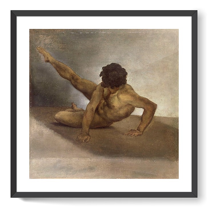 Naked Man Knocked Over On The Ground Framed Art Prints Boutiques De