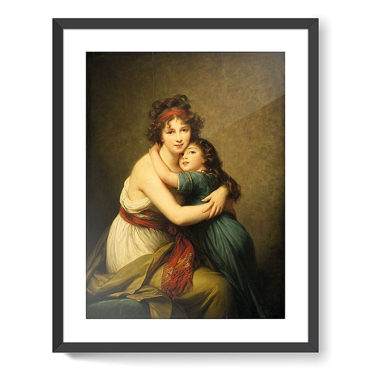 Madame Vigèe Le Brun et sa fille Jeanne Lucie dite Julie affiches d