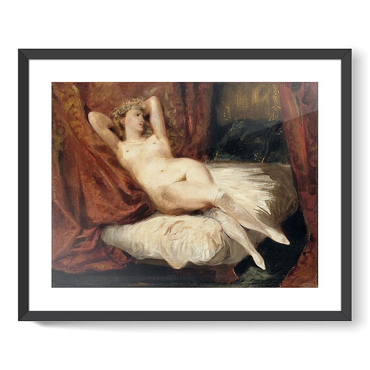 Naked Woman Lying On A Couch Also Known As The Woman With White