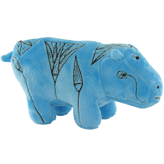 Peluche Hippopotame Bleu Petit Mod Le Boutiques De Mus Es